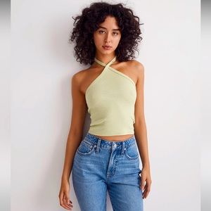 Madewell Brightside Rib Halter Tank Top